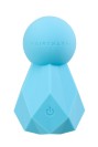 Fairygasm BlissKey Vibrator in Blau, elegante Form mit strukturreichen Details