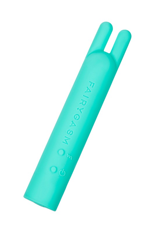 Fairygasm BlissStars vibrator green from another angle, harmonious lines