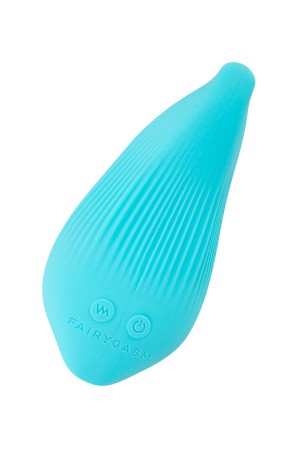 Fairygasm DelightfulWave vibrator blue from another angle, refined details