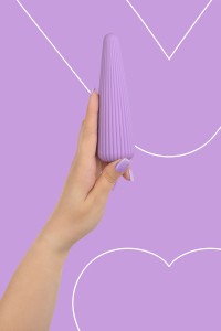 IcyCone violet Fairygasm tenu en main, texture