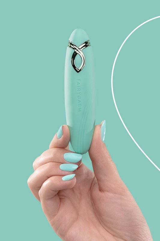 Fairygasm PleasureArrow verde in mano