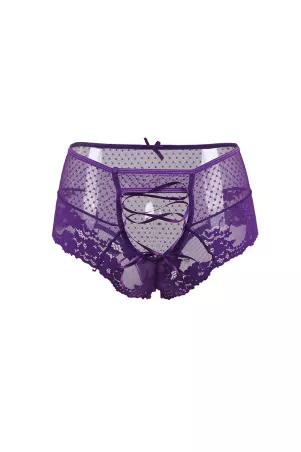 Tanga sexy viola lacci