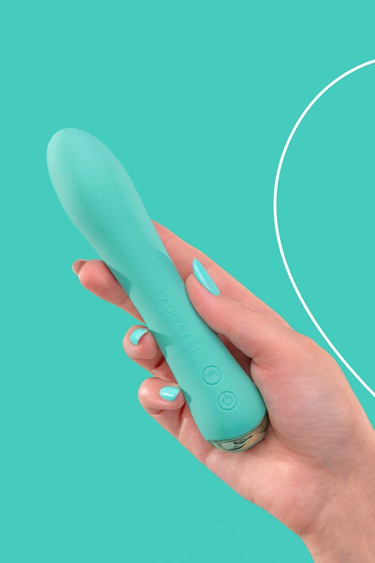 Fairygasm WowGenie green held in hand