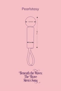 Diagram Fairygasm Pearlstasy mini vibrator green measurements