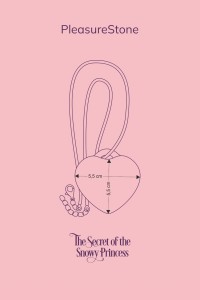 Diagram Fairygasm PleasureStone pendant stimulator purple measurements