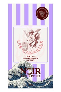 Aphrodisierende Zartbitterschokolade 100g Les Canailles – Fleur de Sel, Maca, Ingwer, roter Ginseng