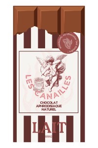 Cioccolato al latte afrodisiaco Les Canailles – tavoletta artigianale 100g