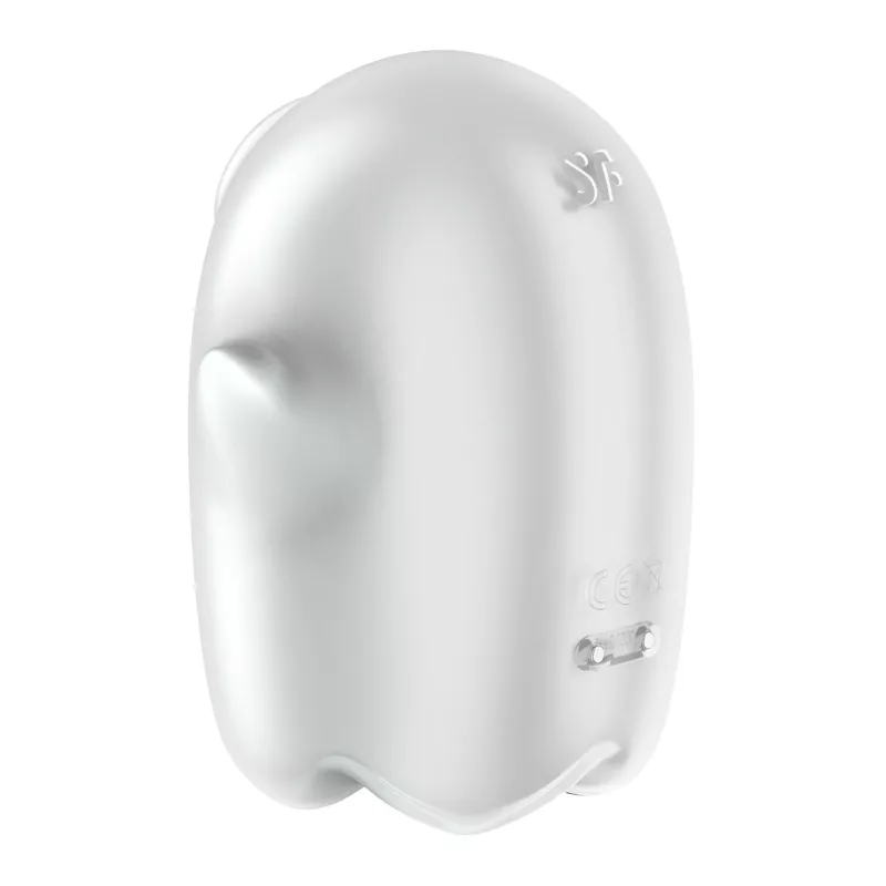 Satisfyer Glowing Ghost Weiß – schräge Ansicht