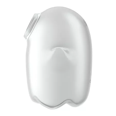 Satisfyer Glowing Ghost bianco – vista laterale