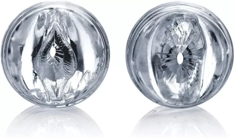 Ansicht beider Öffnungen des Quickshot Riley Reid – vaginal und anal