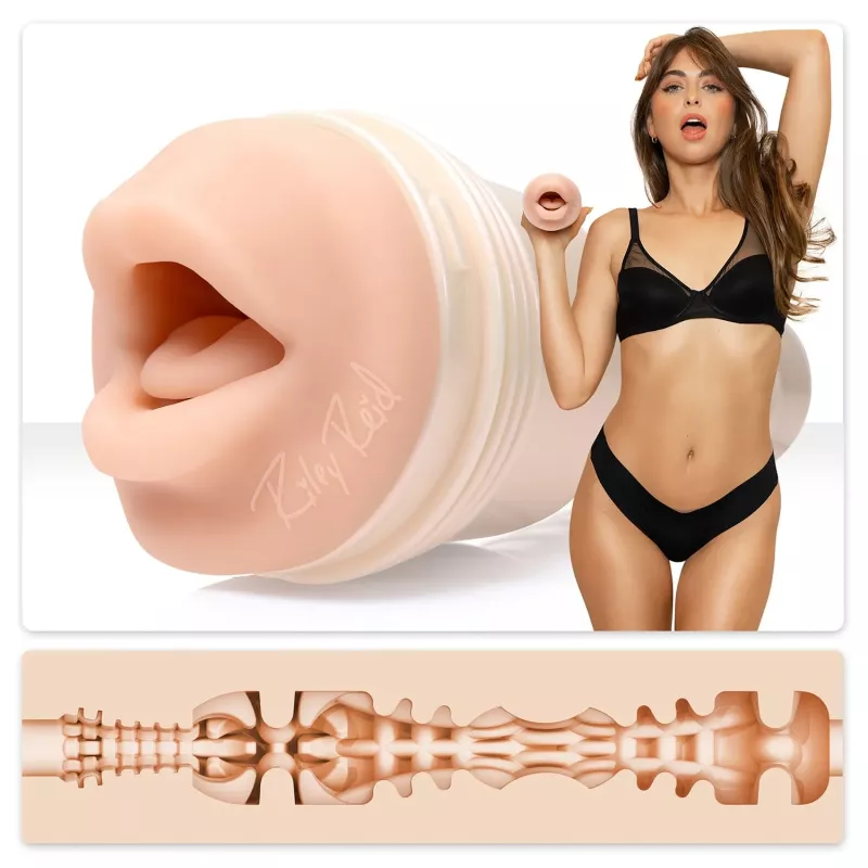Fleshlight Riley Reid mouth masturbator with inner texture Fleshlight Riley Reid mouth masturbator with inner texture
