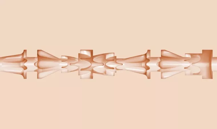 Internal texture view of the Creampuff sleeve