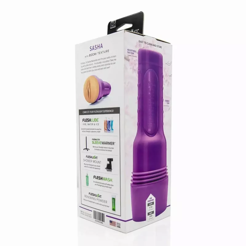 Fleshlight Fantasy Sasha Nakamoto – Rückseite der Verpackung