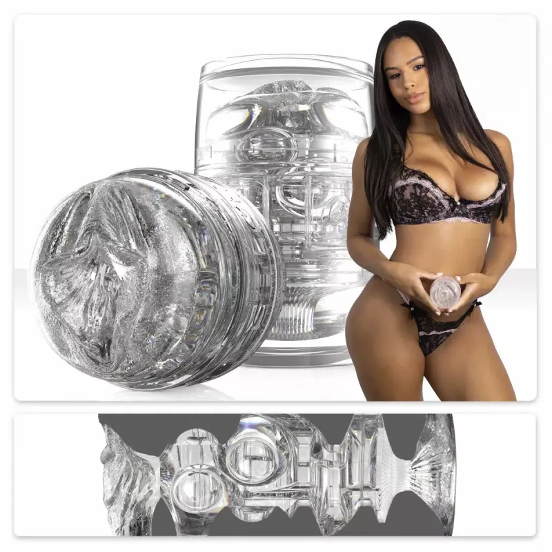 Fleshlight Quickshot Autumn Falls mit Darstellerin und Profil der Hülle