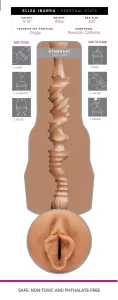 Fleshlight Eliza Ibarra Ethereal – Innenstruktur der Hülle im Profil
