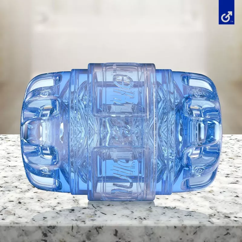 Fleshlight Quickshot Turbo – Masturbator in Seitenansicht auf dem Tisch