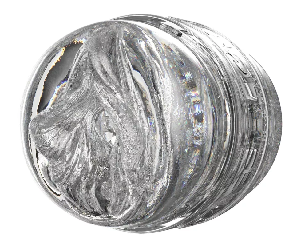 Fleshlight Quickshot Stoya – Transparent masturbator side angle