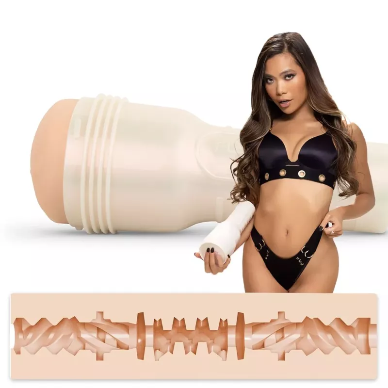 Fleshlight Vina Sky Exótica – Masturbator with actress and side view