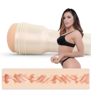 Fleshlight Adriana Chechik Empress – Masturbator with actress and sleeve in profile