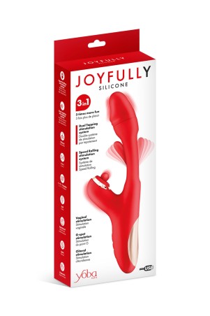 Elegant packaging of Joyfully Red Rabbit Vibrator Yoba