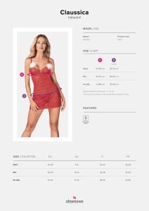Obsessive Claussica – tabella taglie