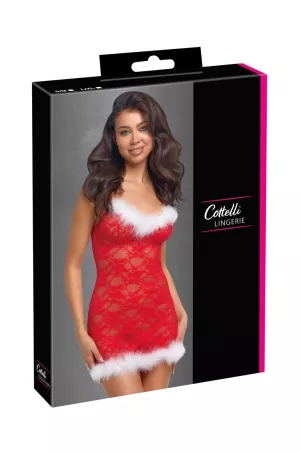 Verpackung des roten Negligés Cottelli LINGERIE, elegante Präsentation