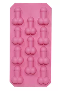 Stampo per ghiaccio a forma di pene visto dal basso
