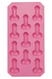 Penis-Eiswürfelform Vorderansicht