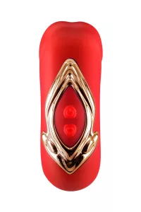 boutons de commande du vibromasseur Kissy rouge Yoba