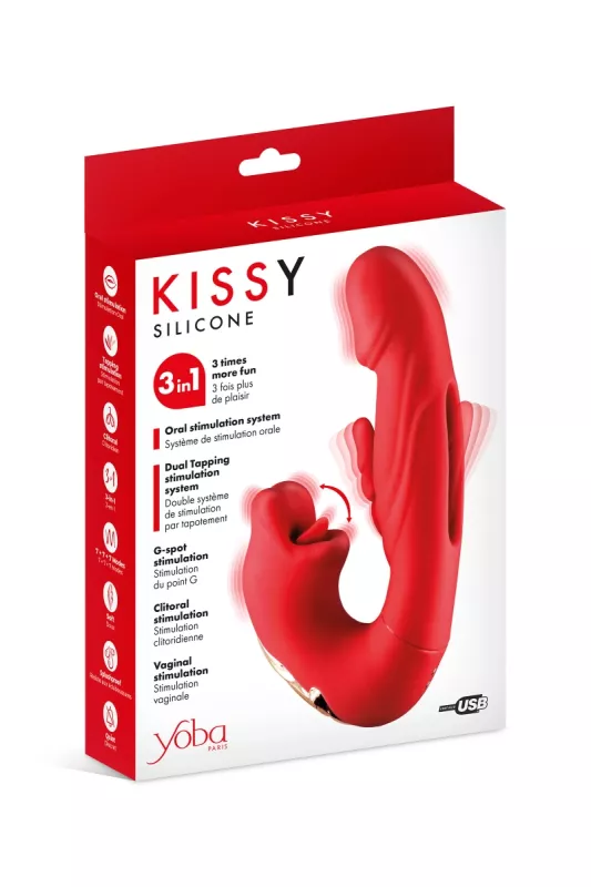 emballage du vibromasseur Kissy rabbit rouge Yoba