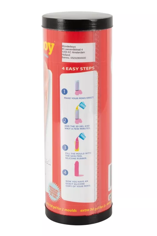 Rückseite der Cloneboy-Verpackung mit Inhaltsbeschreibung