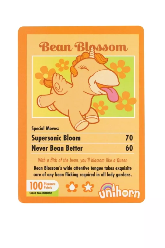 carta collezionabile unihorn bean blossom