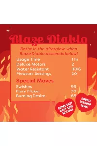 Scheda tecnica Blaze Diablo – silicone medico, USB, resistente agli spruzzi