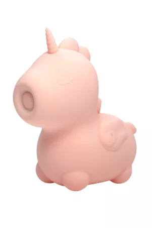 Side view of pastel pink Heart Throb vibrator