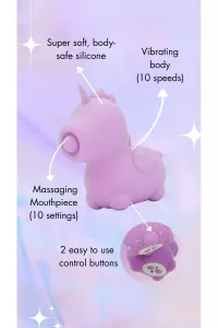 Infographic of Karma Lilac Unihorn double motor vibrator