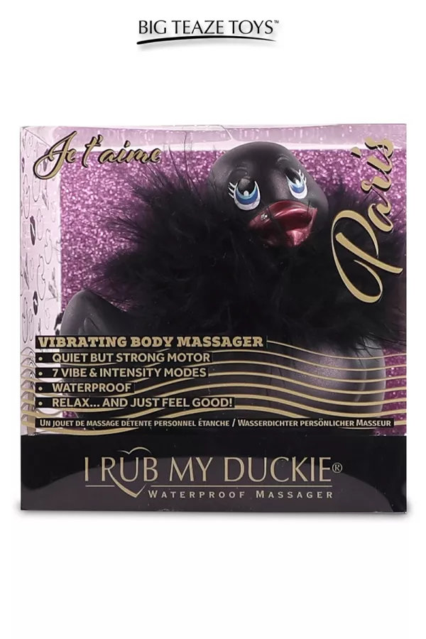 Mini vibrating duck Duckie Paris - black