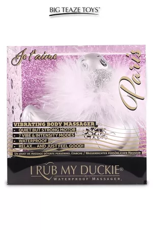 Mini vibrating duck Duckie Paris - silver