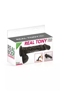 Gode réaliste 18 cm - Real Tony Noir