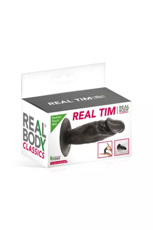 Tappo anale realistico nero 11 cm - Real Tim