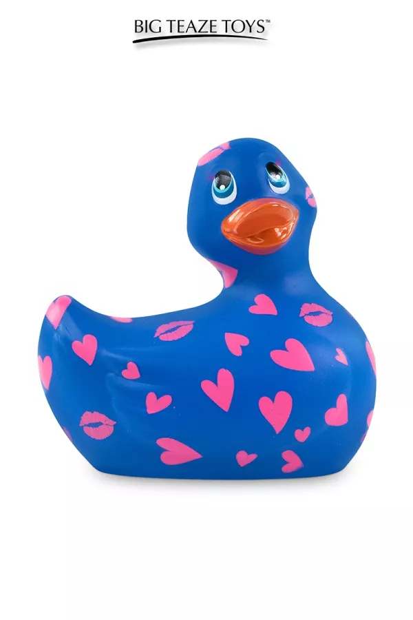 Mini canard vibrant Romance bleu et rose Mini canard vibrant Romance bleu et rose