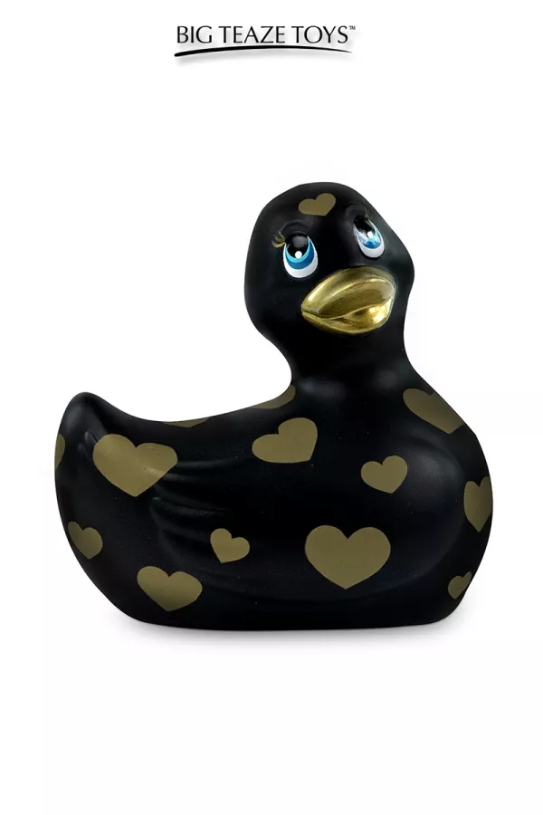 Mini canard vibrant Romance noir et or Mini canard vibrant Romance noir et or
