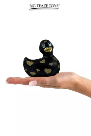 Mini vibrating duck Romance Black and Gold