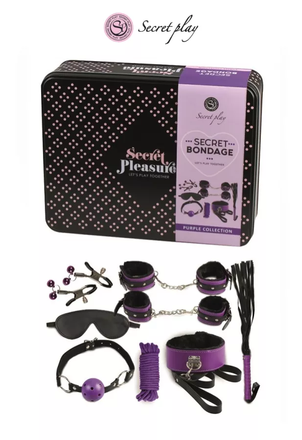 Kit BDSM 8 pezzi - viola Kit BDSM 8 pezzi - viola