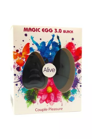 Magic Egg 3.0 – Vibro-Ei mit Fernbedienung schwarz für Paare