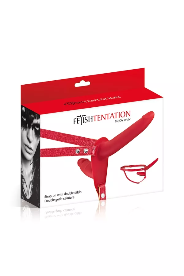Doppio dildo cintura rossa