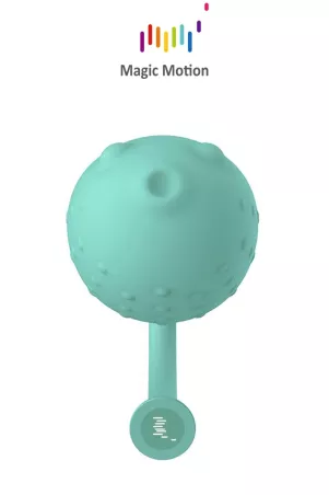 Vibrating egg connected Magic Fugu green