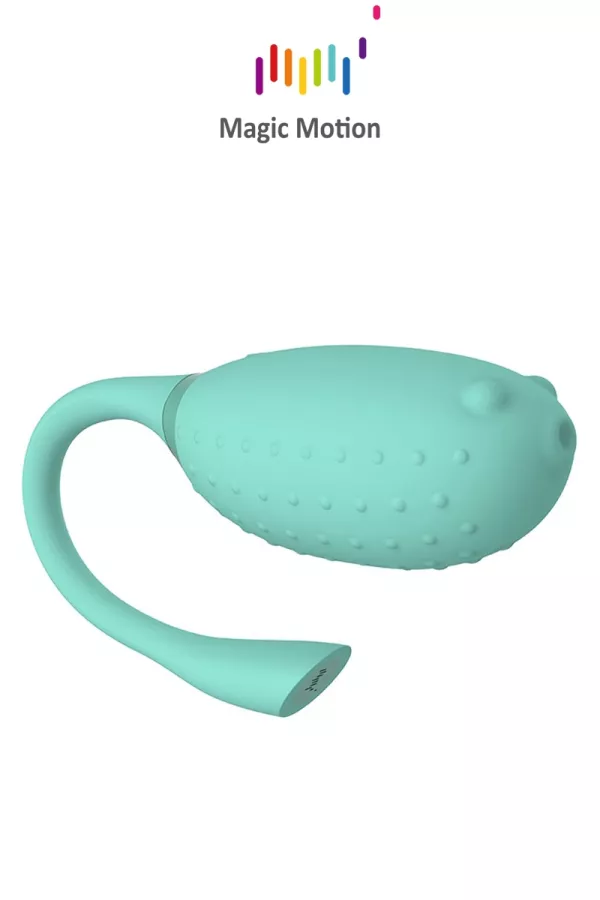 Vibrating egg connected Magic Fugu green