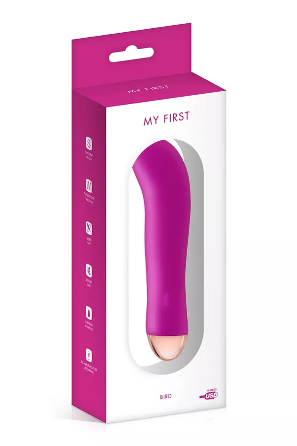 Vibromasseur rechargeable Bird rose - My First
