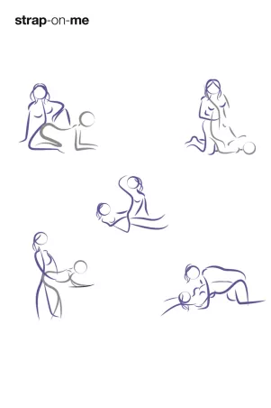 Strap-on-me vibrierend lila L