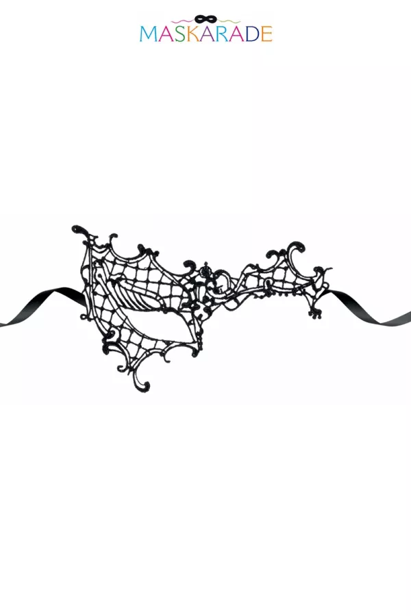 Loup broderie souple Croissant de lune Loup broderie souple Croissant de lune